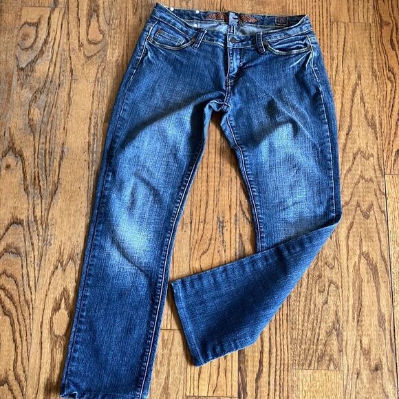 Rampage Embroidered Flap Pocket Jeans Size 5 - Picture 12 of 12